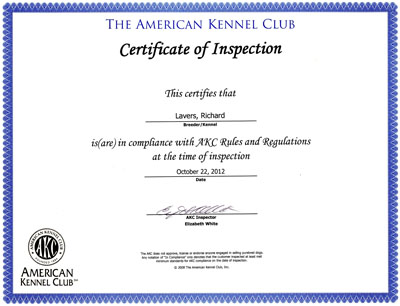 Akc sales kennel inspection